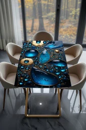 Masa Kaplama Folyosu Mobilya Masa Kaplama Folyo Safir Kabartma Görünümlü Damlacıklar thumbnail 2