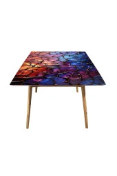 Masa Kaplama Folyosu Mobilya Masa Kaplama Folyo Rengarenk Nöron Bağlantısı Tasarım thumbnail 3