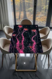 Masa Kaplama Folyosu Mobilya Masa Kaplama Pembe Denizanaları Folyo thumbnail 2