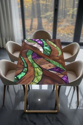 Masa Kaplama Folyosu Mobilya Masa Kaplama Folyoları Ahşap Zümrüt Karışımı thumbnail 2