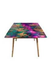 Masa Kaplama Folyosu Mobilya Masa Kaplama Folyoları Pembe Sarı Detaylı Folyo thumbnail 3