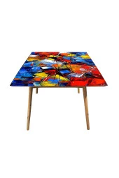 Masa Kaplama Folyosu Mobilya Masa Kaplama Folyoları Kristal Rengarenk Tasarım thumbnail 3