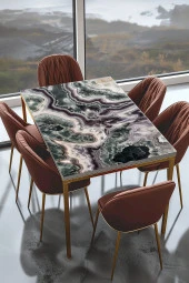 Masa Kaplama Folyosu Mobilya Masa Kaplama Siyah Mermerler thumbnail 1