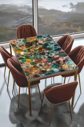 Masa Kaplama Folyosu Mobilya Masa Kaplama FolyolarıKüçük Baloncuklar Folyo thumbnail 1