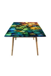 Masa Kaplama Folyosu Mobilya Masa Kaplama Folyoları Kırık Gökkuşağı Camları thumbnail 3