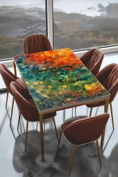 Masa Kaplama Folyosu Mobilya Masa Kaplama Folyoları Rengarenk Taşlar thumbnail 1