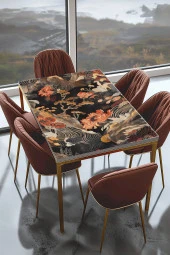 Masa Kaplama Folyosu Mobilya Masa Kaplama Folyoları Klasik Çiçekler thumbnail 1