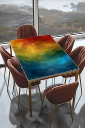 Masa Kaplama Folyosu Mobilya Masa Kaplama Folyoları Gökkuşağı Detay Folyo thumbnail 1