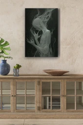 İnsan Görünümlü Mum Yağlı Kanvas Tablo thumbnail 1