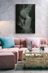 İnsan Görünümlü Mum Yağlı Kanvas Tablo thumbnail 3