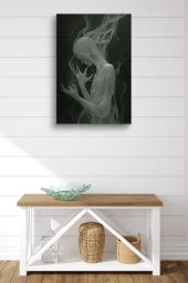 İnsan Görünümlü Mum Yağlı Kanvas Tablo thumbnail 5