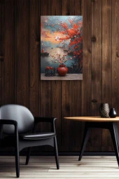 Vazo Resmi Yağlı Kanvas Tablo thumbnail 6