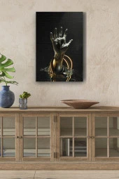 Sanatsal El Sembolü Yağlı Kanvas Tablo thumbnail 1