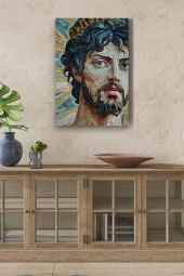 16. Yüz Yıl Mozaik Yağlı Kanvas Tablo thumbnail 1