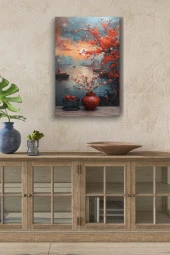 Vazo Resmi Yağlı Kanvas Tablo thumbnail 1