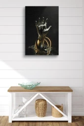 Sanatsal El Sembolü Yağlı Kanvas Tablo thumbnail 2