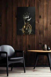 Sanatsal El Sembolü Yağlı Kanvas Tablo thumbnail 6