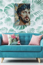 16. Yüz Yıl Mozaik Yağlı Kanvas Tablo thumbnail 3