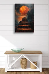 Dolunay Yansıması Yağlı Kanvas Tablo thumbnail 2