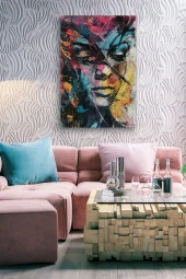 Futuristik Grafitti Yağlı Kanvas Tablo thumbnail 7