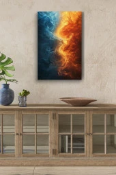Su ve Ateş Kanvas Tablo thumbnail 1