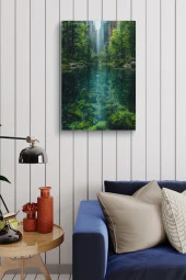 Şehir ve Doğa Birleşik Kanvas Tablo thumbnail 4