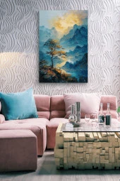 Yalnız Ağaç Yağlı Tablo Özel Tasarım thumbnail 7