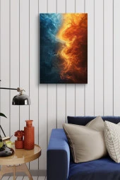 Su ve Ateş Kanvas Tablo thumbnail 4