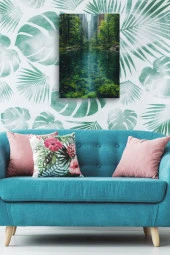 Şehir ve Doğa Birleşik Kanvas Tablo thumbnail 5