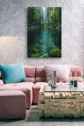 Şehir ve Doğa Birleşik Kanvas Tablo thumbnail 7