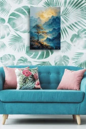 Yalnız Ağaç Yağlı Tablo Özel Tasarım thumbnail 5