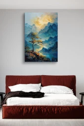 Yalnız Ağaç Yağlı Tablo Özel Tasarım thumbnail 3