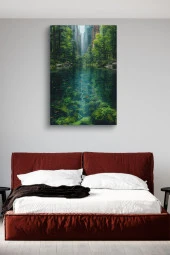 Şehir ve Doğa Birleşik Kanvas Tablo thumbnail 3