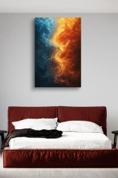 Su ve Ateş Kanvas Tablo thumbnail 3