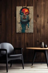 Modern Kadın Yağlı Kanvas Tablo thumbnail 7