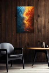 Su ve Ateş Kanvas Tablo thumbnail 6