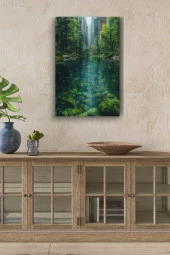 Şehir ve Doğa Birleşik Kanvas Tablo thumbnail 1