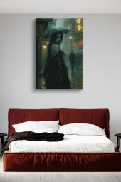 18. Yüzyıl Gotik Kadın Kanvas Tablo thumbnail 3