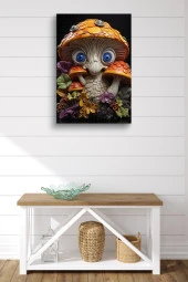 Mantara Bürünmüş Mavi Gözlü Kişilik Yağlı Kanvas Tablo thumbnail 2