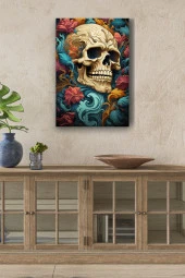 Rengarenk Kuru Kafa Yağlı Kanvas Tablo thumbnail 1