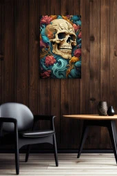 Rengarenk Kuru Kafa Yağlı Kanvas Tablo thumbnail 6