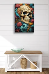 Rengarenk Kuru Kafa Yağlı Kanvas Tablo thumbnail 2