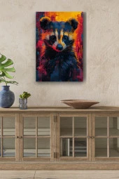 Modernist Futuristik Bal Porsuğu Yağlı Kanvas Tablo thumbnail 1