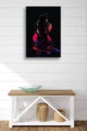 Hologram Detay İnsan Silüetleri Yağlı Kanvas Tablo thumbnail 2