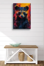 Modernist Futuristik Bal Porsuğu Yağlı Kanvas Tablo thumbnail 2