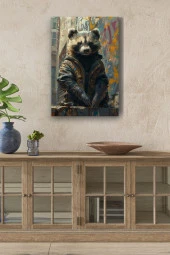 Modern Bal Porsuğu Yağlı Kanvas Tablo thumbnail 1