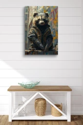 Modern Bal Porsuğu Yağlı Kanvas Tablo thumbnail 2