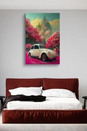 Manzara Detaylı Tosbağa Yağlı Kanvas Tablo thumbnail 2