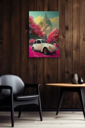 Manzara Detaylı Tosbağa Yağlı Kanvas Tablo thumbnail 5