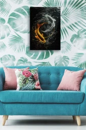 Gold Silver Balık Yağlı Kanvas Tablo thumbnail 5